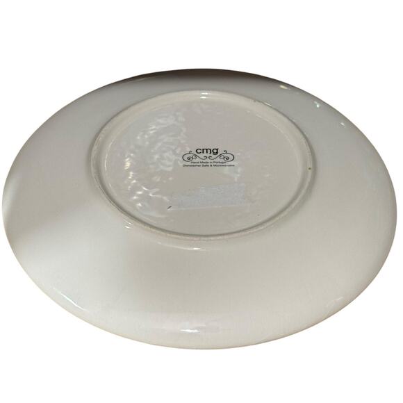 CMG Peacock Pheasant Tree Plate Made In Portugal Handmade 9 Inch Lunch Decor - Picture 6 of 7